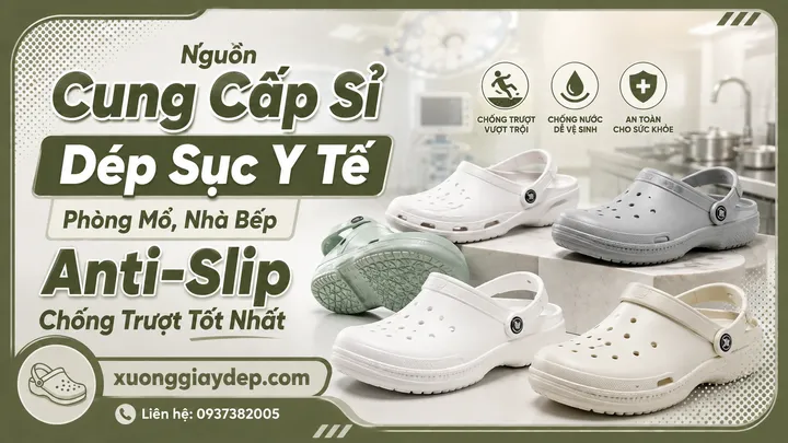 Nguồn Cung Cấp Sỉ Dép Sục Y Tế Phòng Mổ, Nhà Bếp Anti-Slip Chống Trượt Tốt Nhất