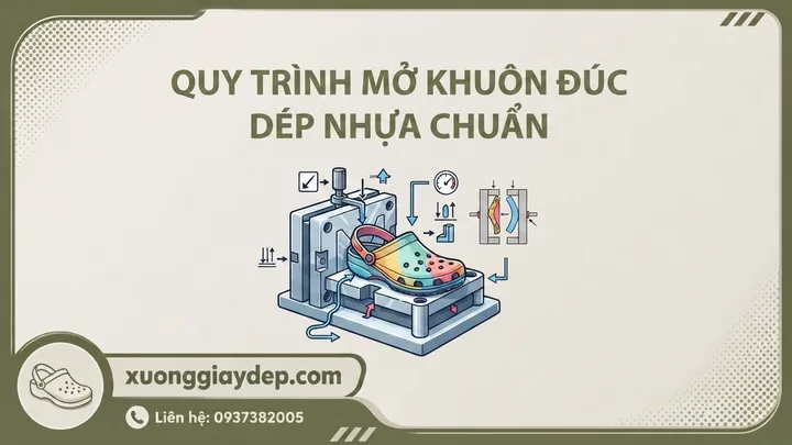 Quy Trình Mở Khuôn Đúc Dép Nhựa Chuẩn Kỹ Thuật Cơ Khí